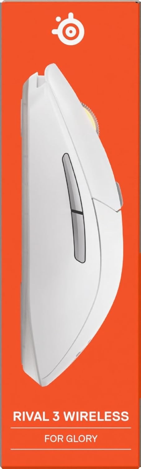 Wireless Gaming Mouse 18000 DPI Bluetooth 2.4GHz 60M Click White