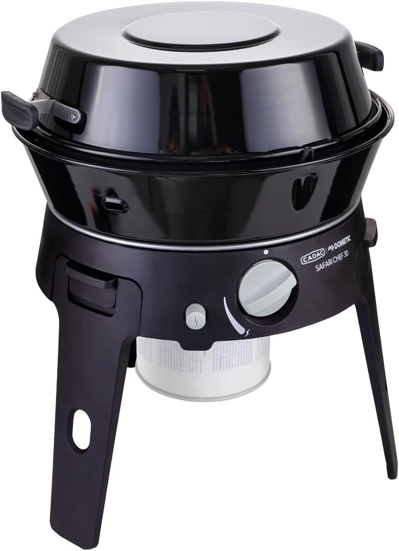 Portable Camping Gas Stove Grill Set Outdoor BBQ Ceramic Non Stick Cooker