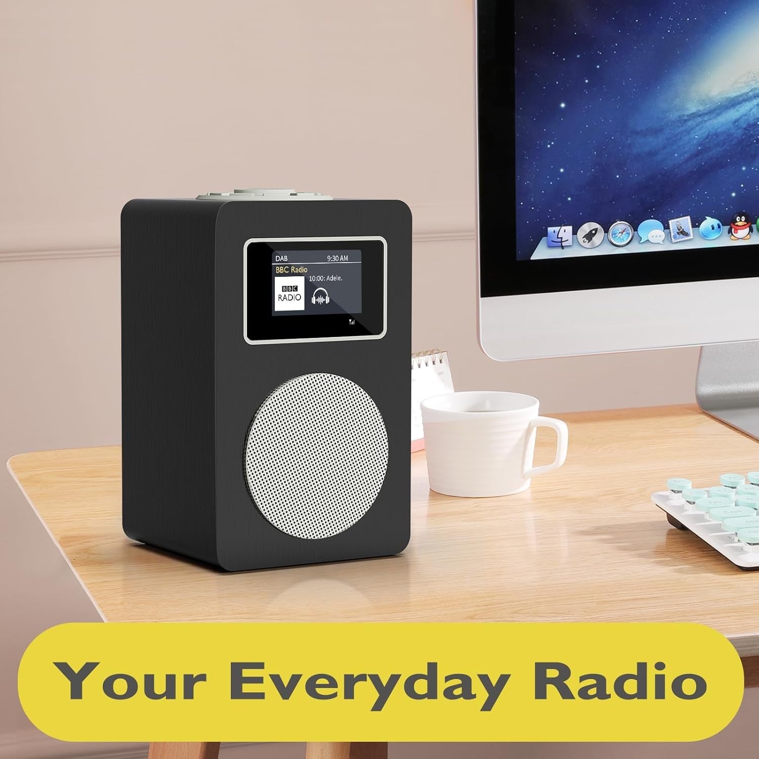 DAB+ Digital Radio Alarm Clock Bluetooth FM Alarm Colour Display