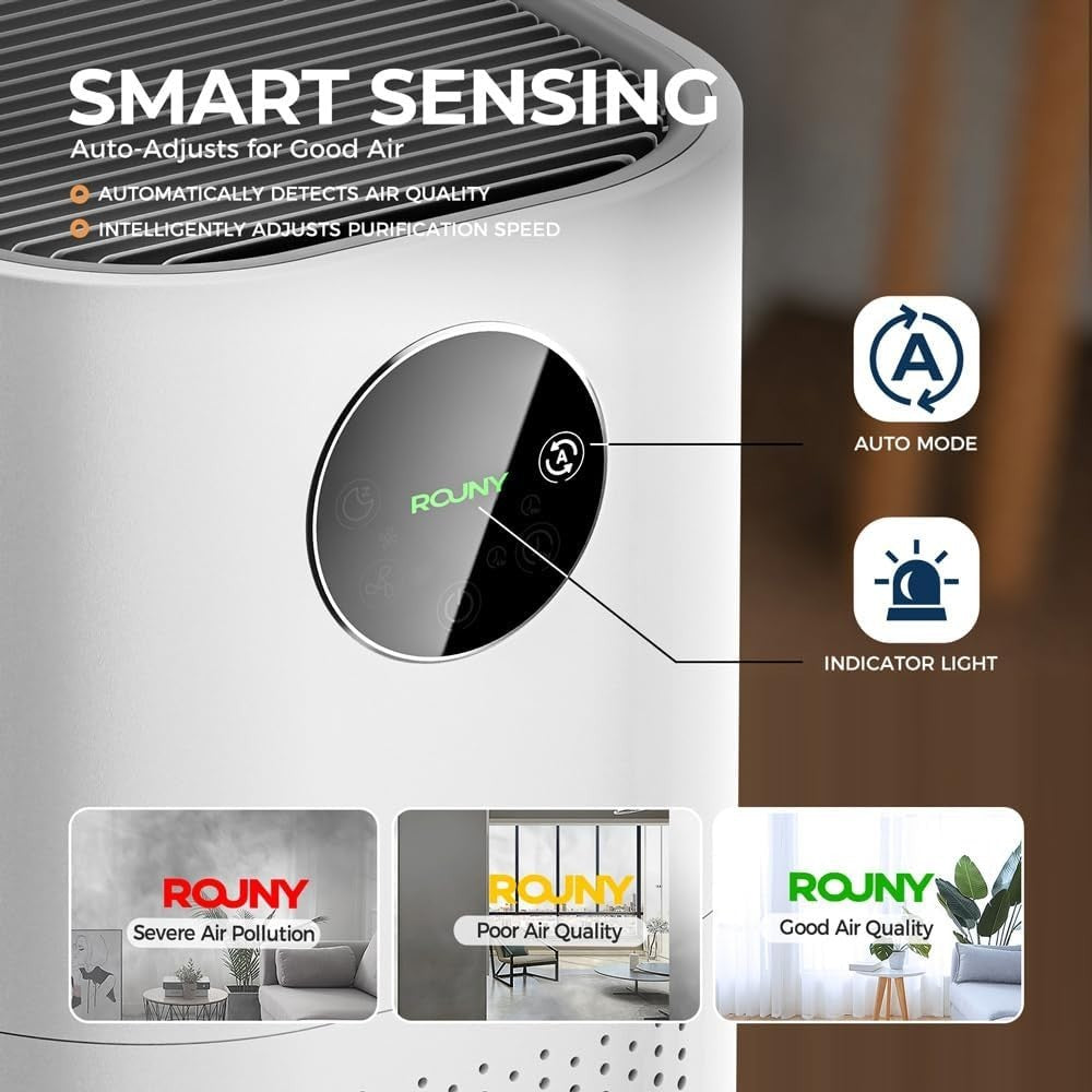 2 in 1 Air Purifier Humidifier H13 HEPA Quiet 25dB Bedroom