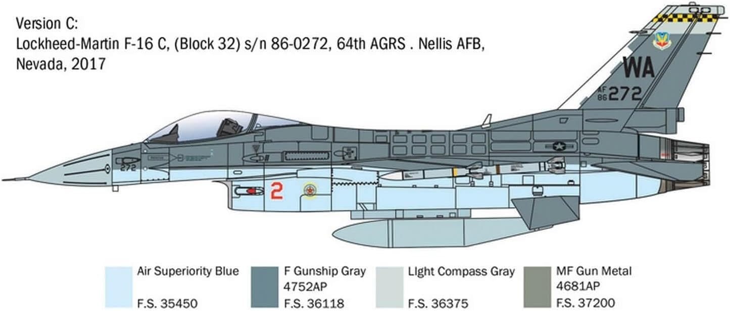 1:48 Scale F-16C Fighting Falcon Military Jet Model Kit Detailed DIY Build