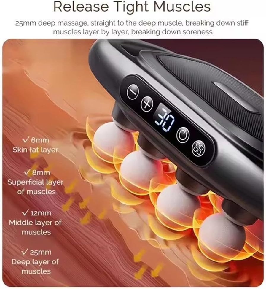 16 Head Deep Tissue Massage Gun Quiet Red Light Muscle Pain Relief