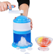 Manual Ice Crusher Hand Crank Snow Cone Shaved Ice Maker Slush Machine