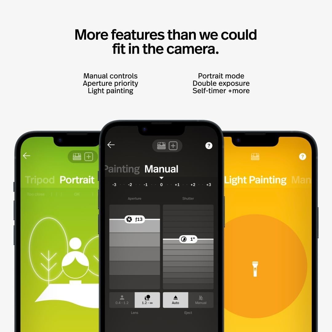 Instant Camera Bundle Bluetooth Autofocus Camera + 40 Color Photos