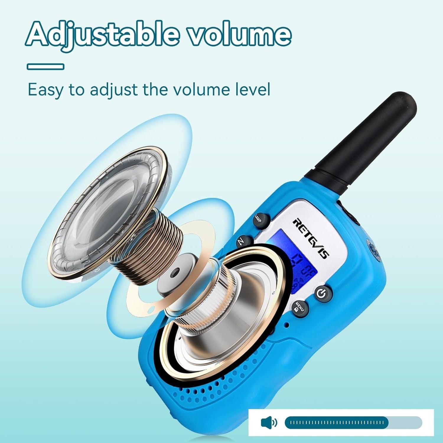 Kids Walkie Talkies 1 Pair VOX Flashlight 8 Channel Outdoor Toy Gift