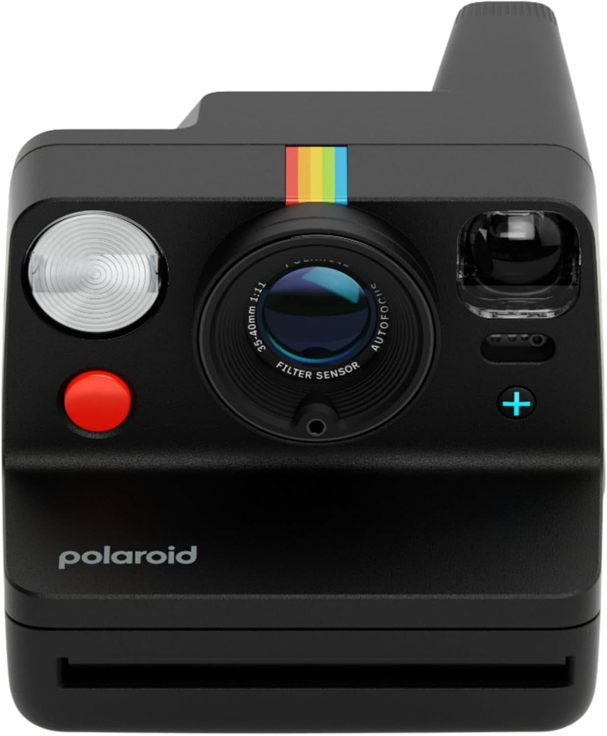 Instant Camera Bundle Dual Lens Autofocus Color Film 8 Photos Black