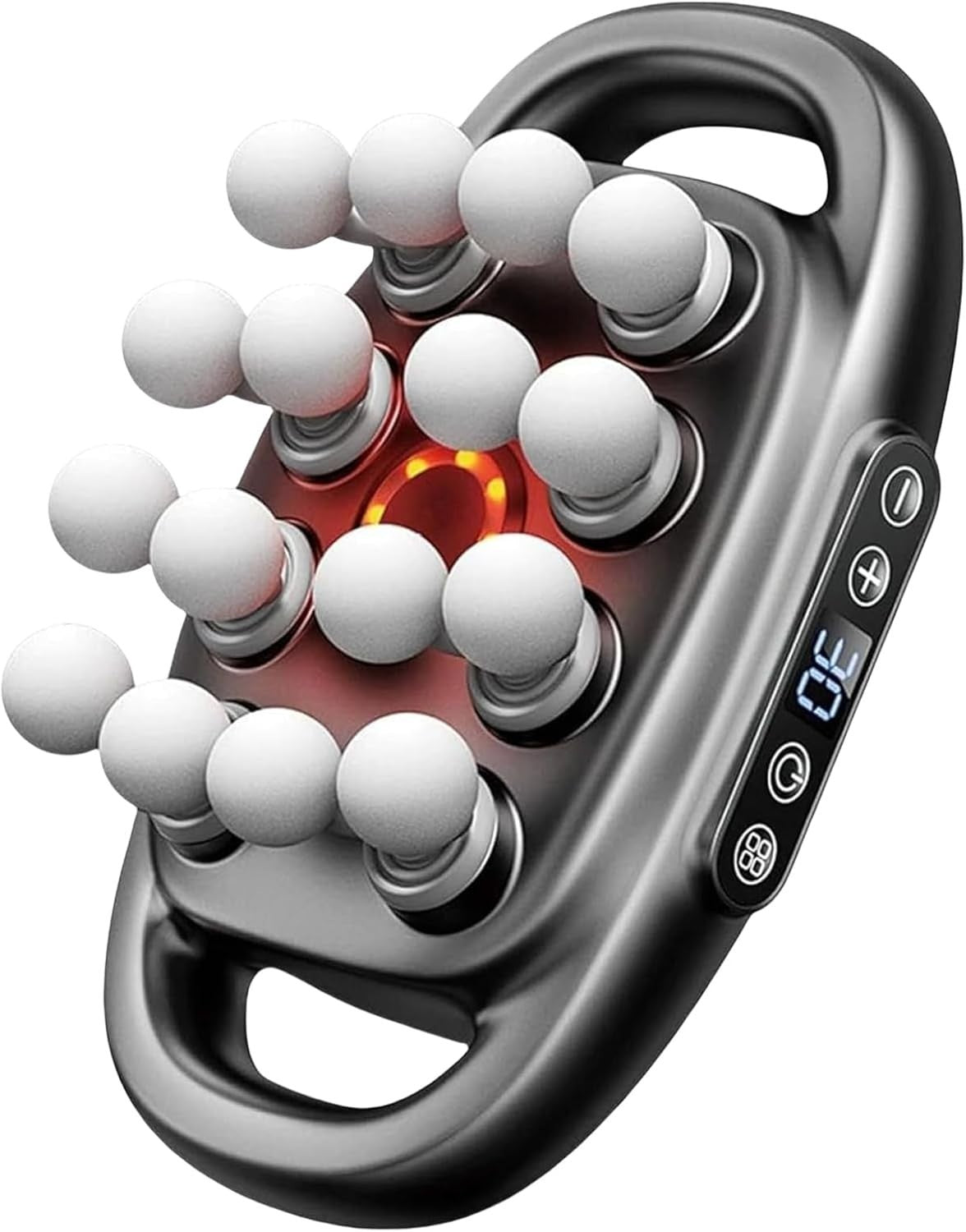 Deep Tissue Massage Gun 16 Heads Red Light Therapy 30 Speeds Full Body Relief
