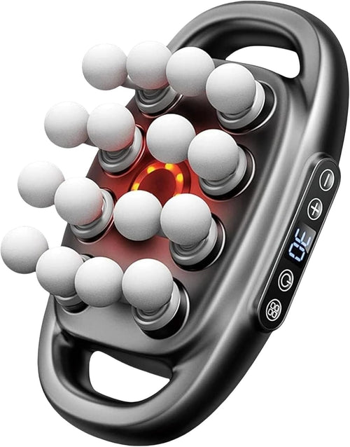 Deep Tissue Massage Gun 16 Heads Red Light Therapy 30 Speeds Full Body Relief