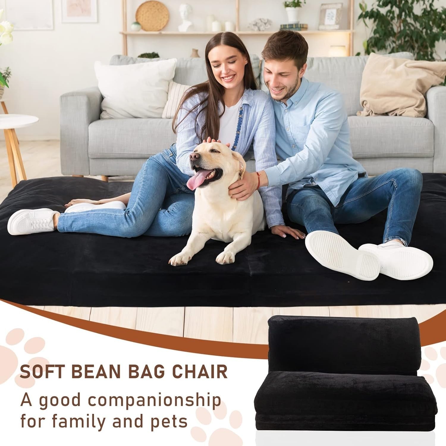 Charcoal 4 Fold Floor Sofa Bed Chair 75x240cm Plush Foam Washable Cover