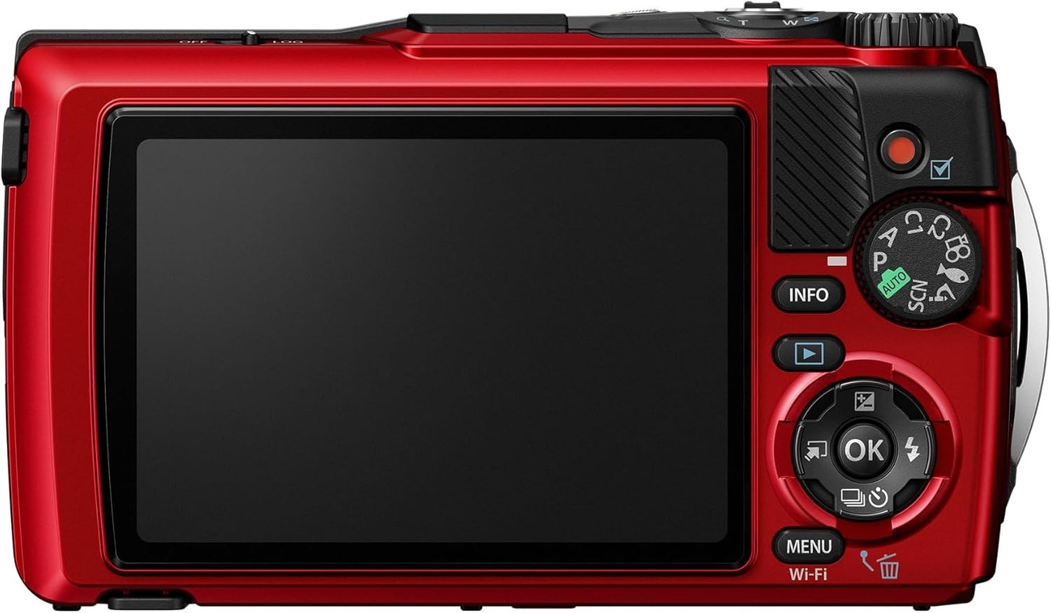 Waterproof 4K Digital Camera 12MP Shockproof Underwater Red