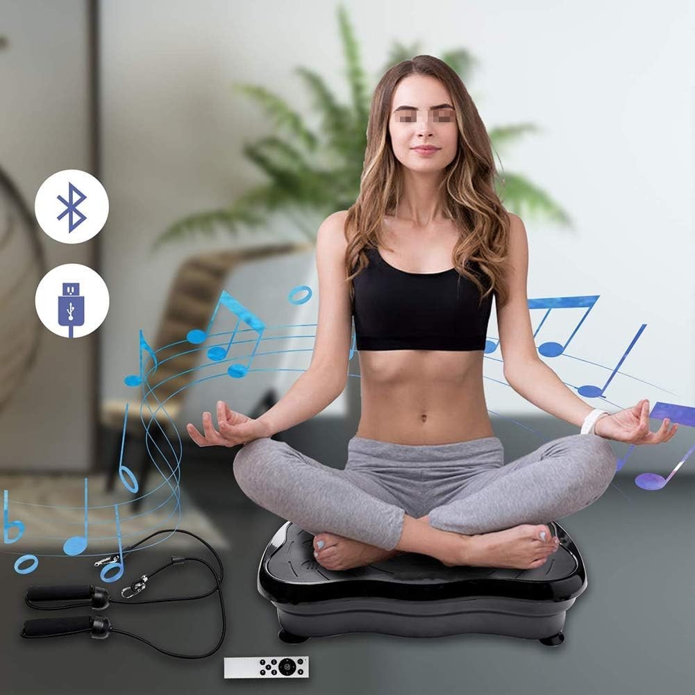 Vibration Plate Exercise Machine Bluetooth USB Whole Body Fitness