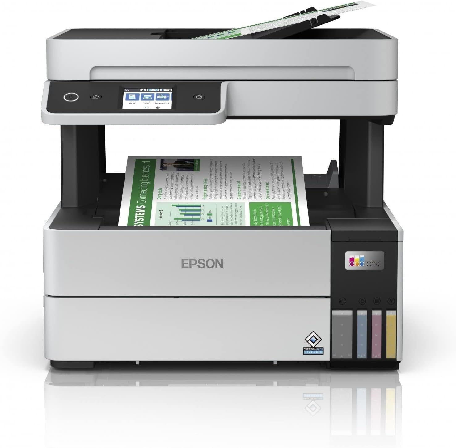 Black EcoTank ET-5170 A4 4-in-1 Wi-Fi Inkjet Printer, Fast & Touchscreen