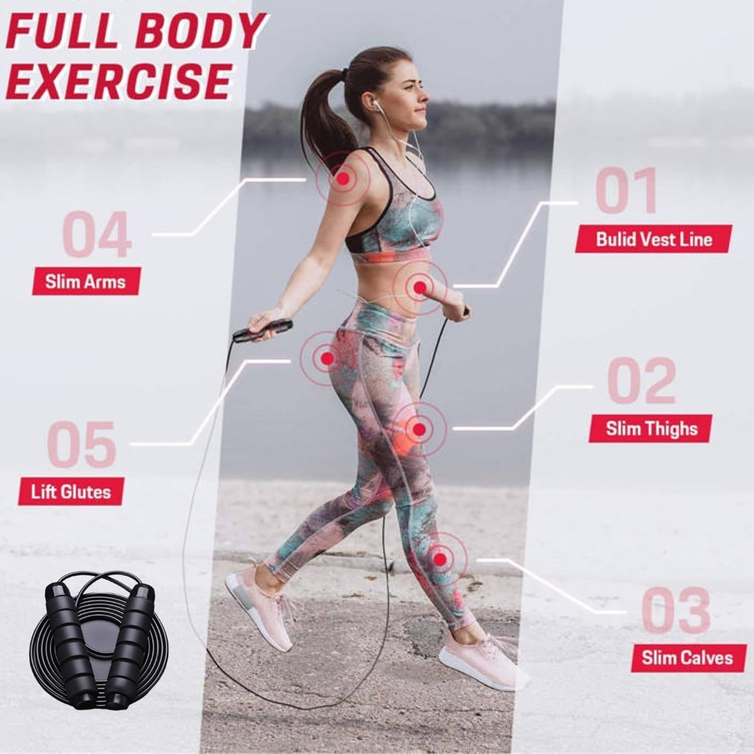 Foldable Squat Ab Rowing Machine Full Body Home Workout Trainer