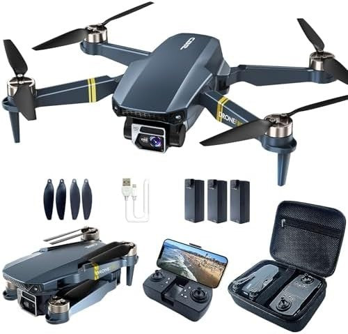 4K HD Foldable Drone | 2650ft Range, 60+ Min Flight, Brushless Motor, Follow Me