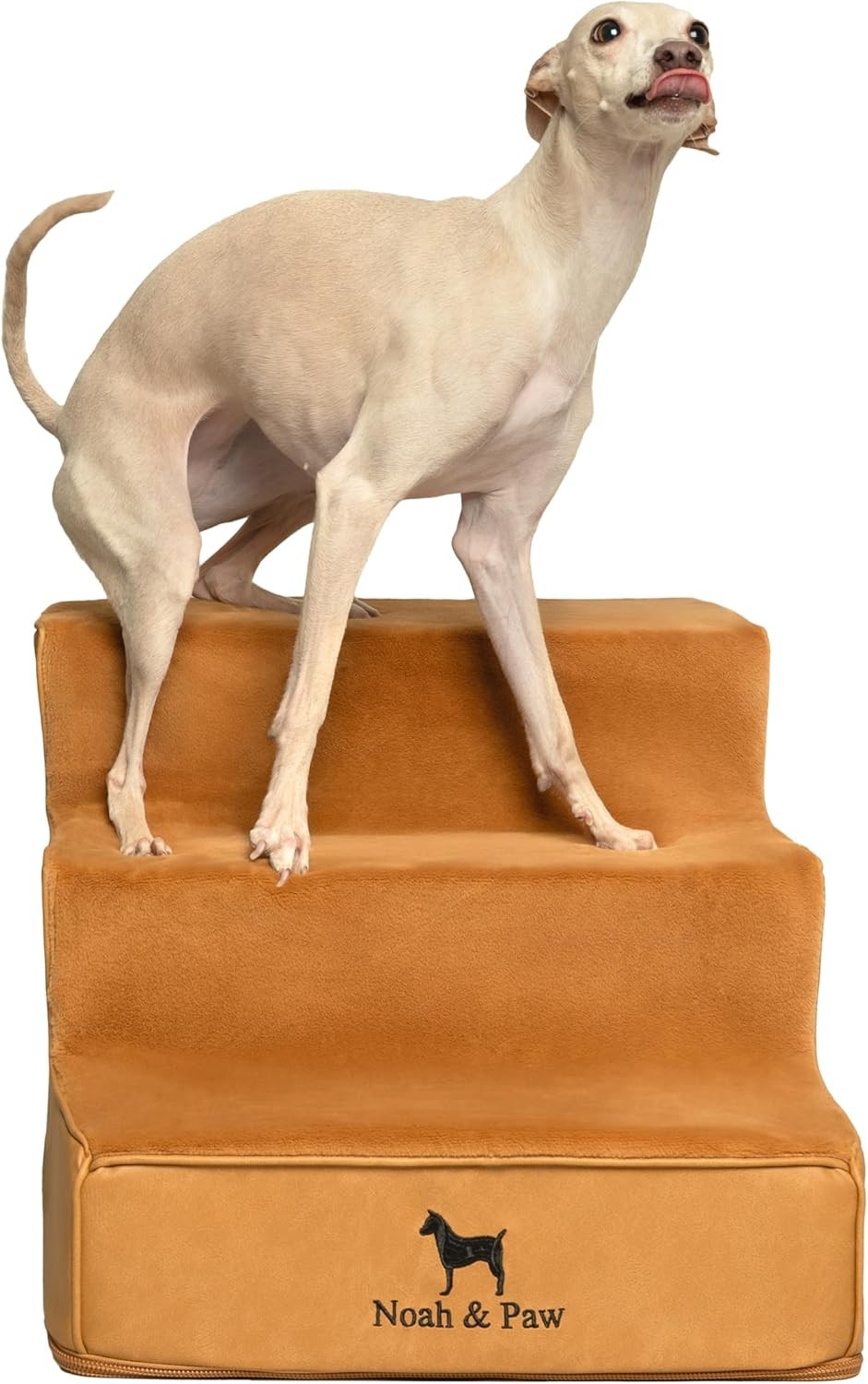 5‑Step Extra‑Wide Foam Dog & Cat Stairs 20″ – Non‑Slip Leakproof Pet Ramp