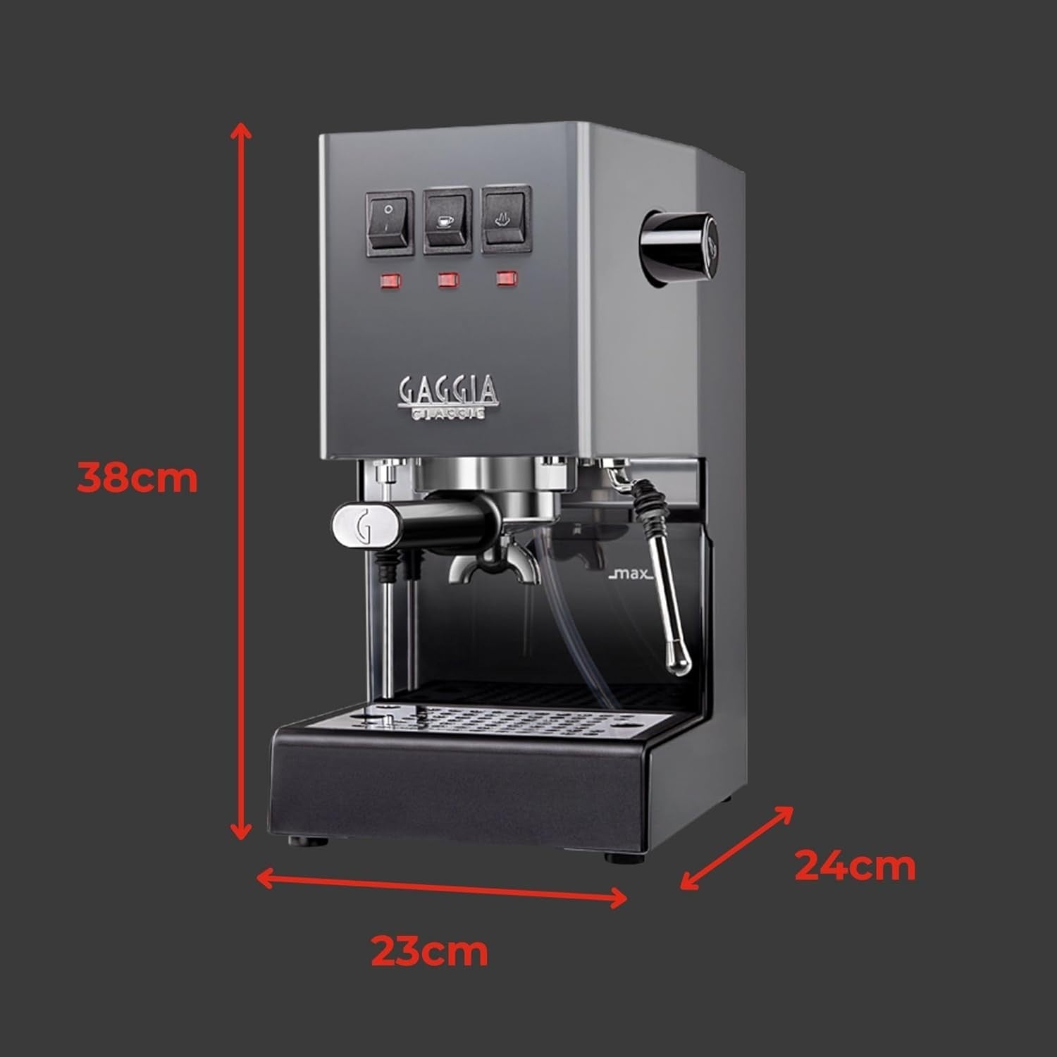 Pro Manual Espresso Machine | Brass Boiler | 2.1L Tank | Steam Wand | 1200W