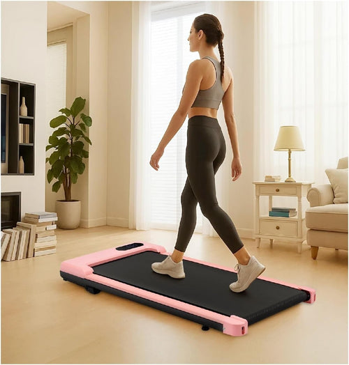 Under Desk Walking Treadmill 1-6KM/H Portable LED Display Home Office