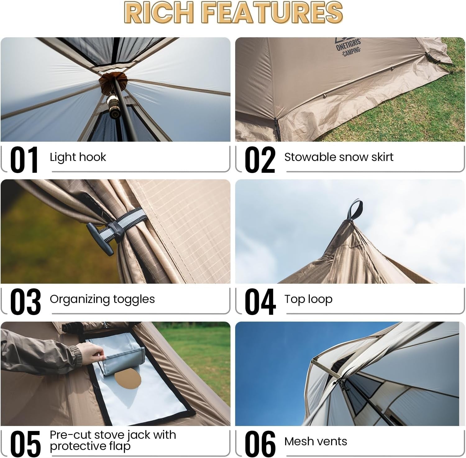 4 Season Hot Tent Tipi Stove Jack Snow  Ultralight