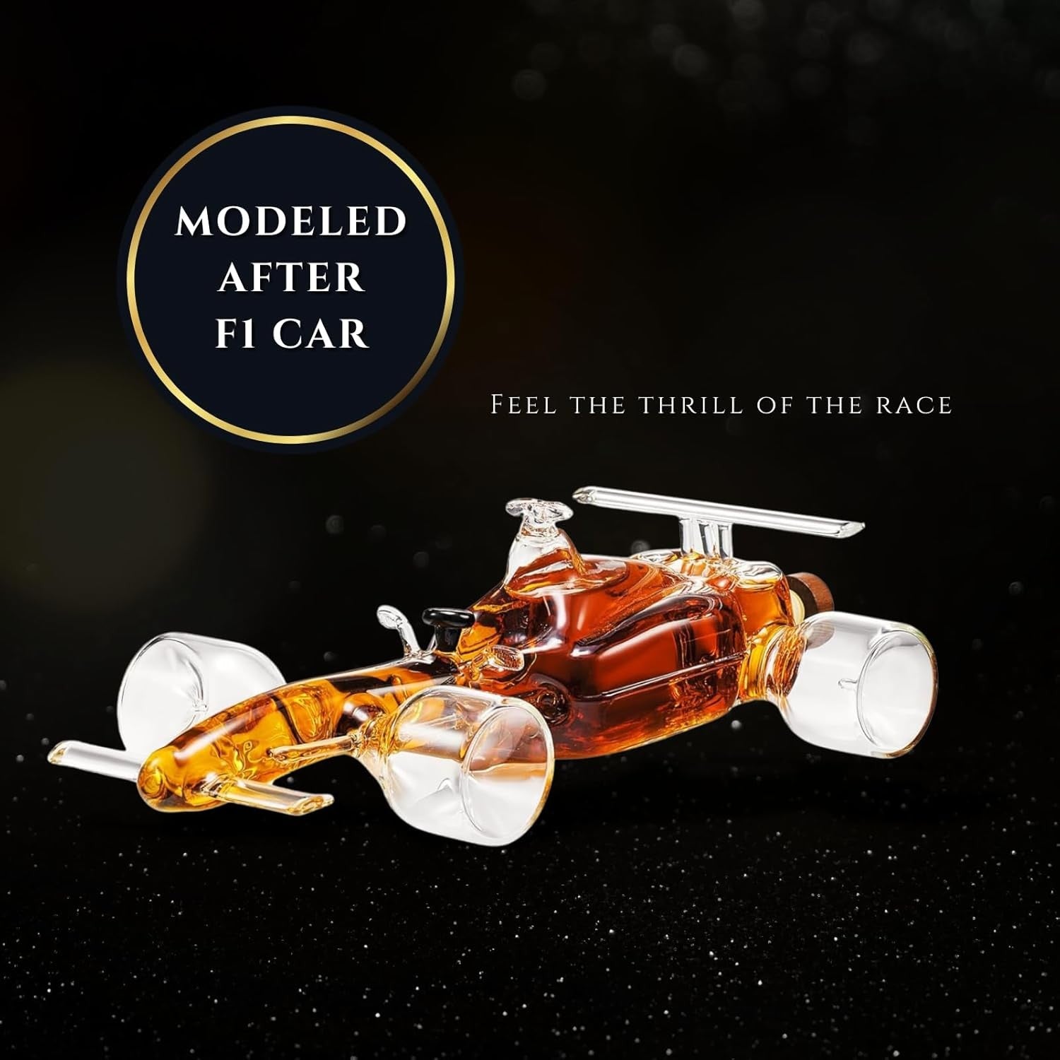 F1 Race Car Whiskey Decanter 240ml Unique Liquor Bottle Gift for Home Bar