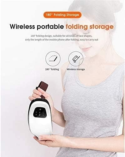 Foldable Heated Eye Massager Air Pressure Bluetooth Sleep