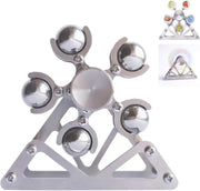 Metal Ferris Wheel Fidget Spinner Desk Toy Rainbow Balls
