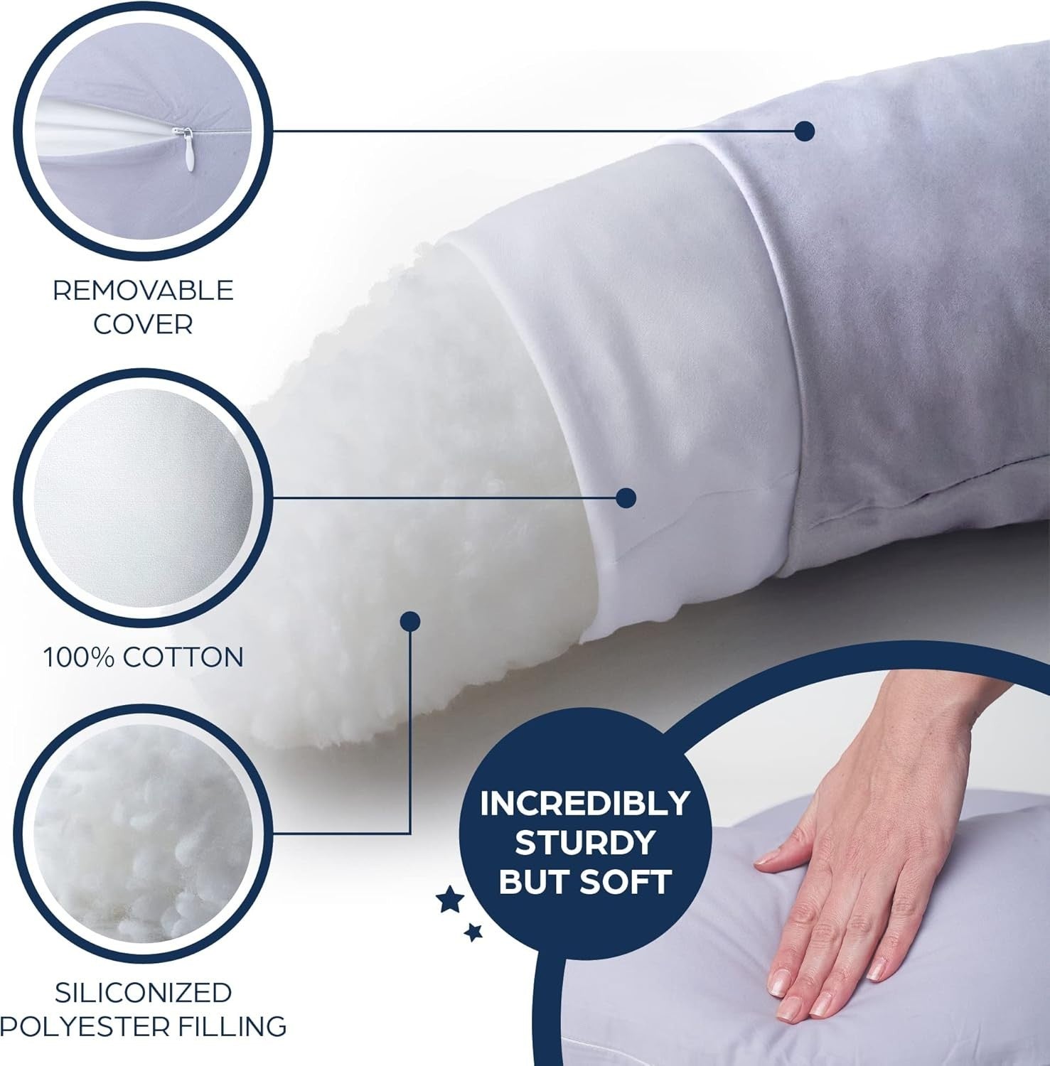 XXL Pregnancy Pillow U Shape Full Body Support Maternity Nursing 200x70cm