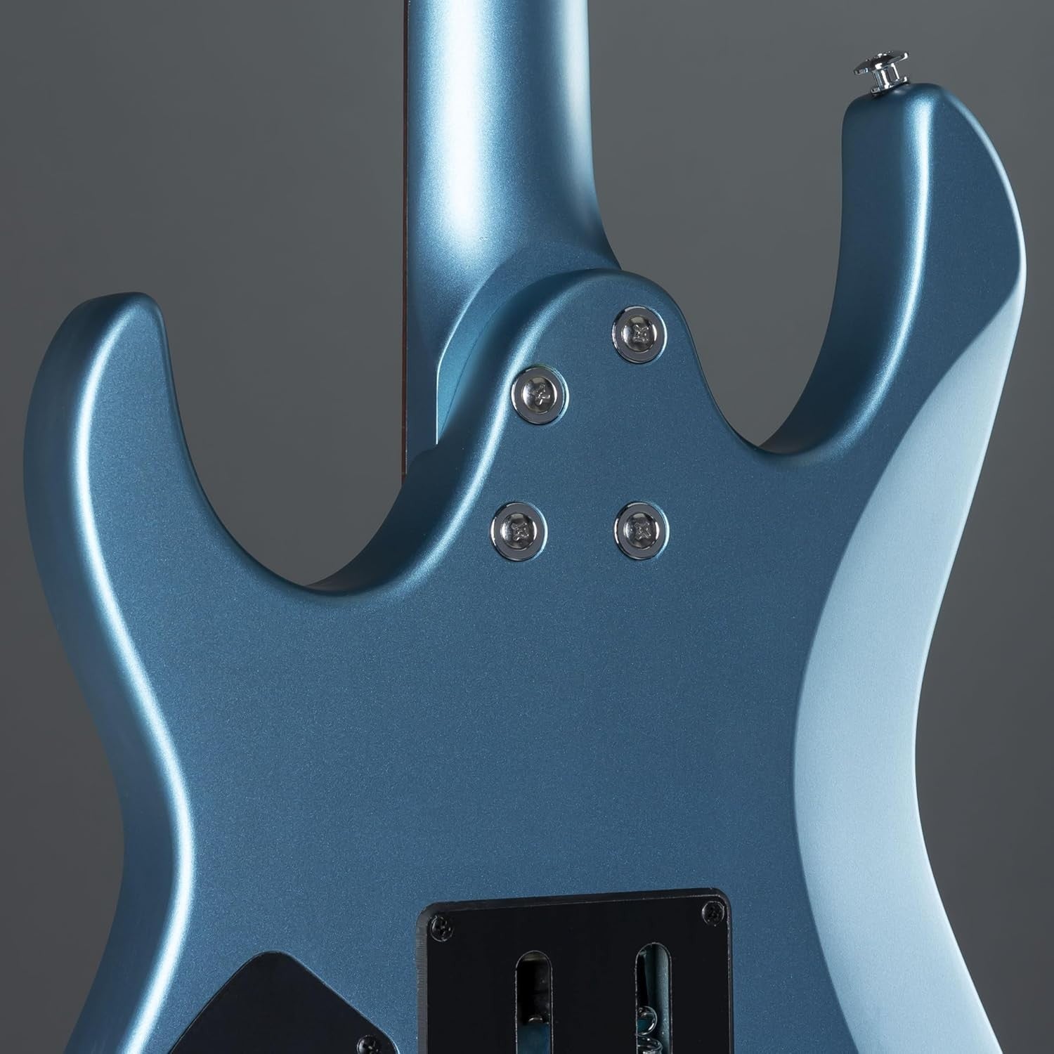 6 String Electric Guitar H-H Tremolo Maple Neck Blue Matte
