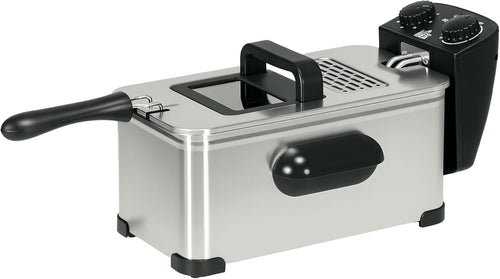 3L Electric Deep Fat Fryer 2000W Timer Adjustable Temp Viewing Window