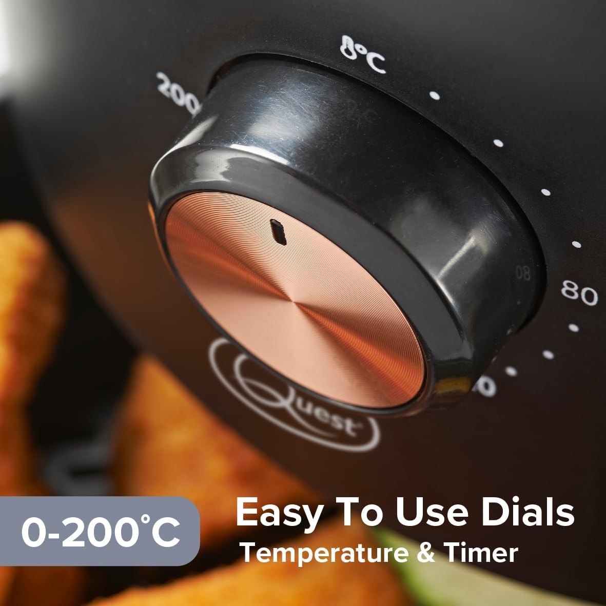 Small Air Fryer 2.3L | Compact 1–2 Person Cooker, Non-Stick, Timer