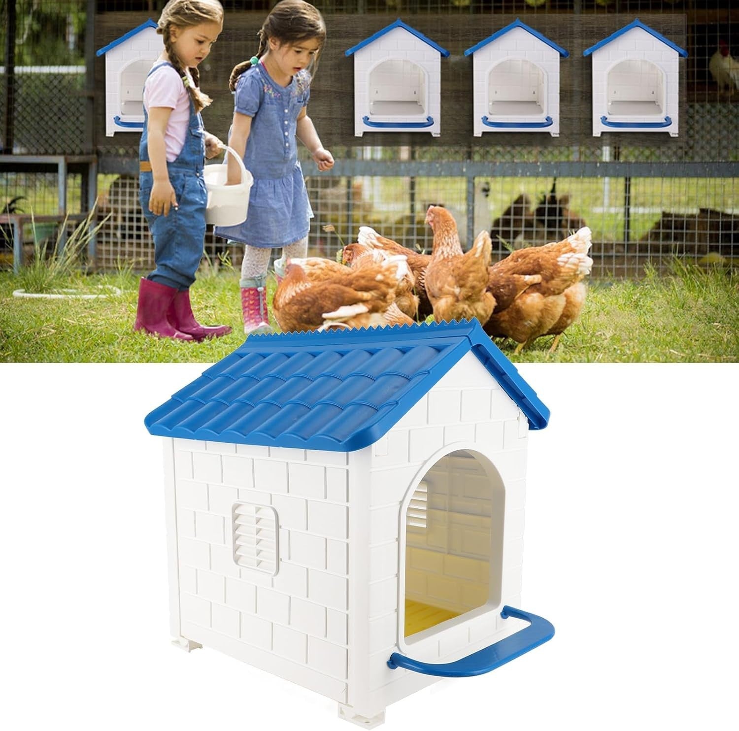 Chicken Nesting Box ABS Single Compartment 44x36.5x40cm Easy Clean