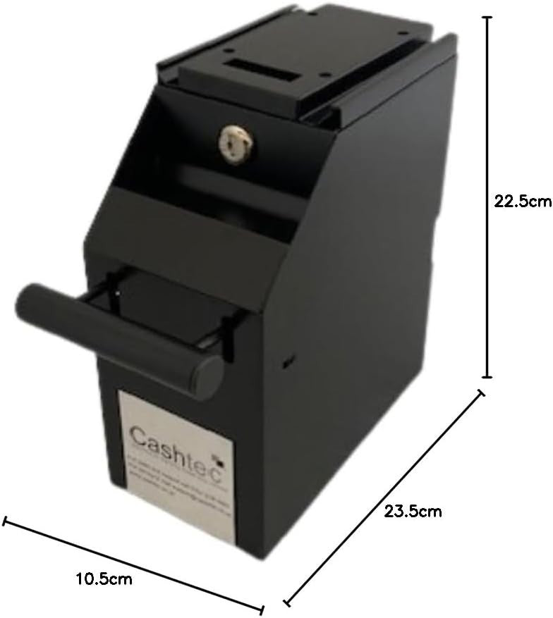 Under Counter Cash Safe Locking Note Deposit Box Steel Money Storage