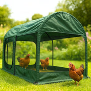 Portable Chicken Run Tunnel 2x1x1m Covered Pop Up Pet Enclosure