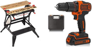 Workmate Plus Dual-Height Bench with 18V Hammer Drill & Kitbox Combo Set