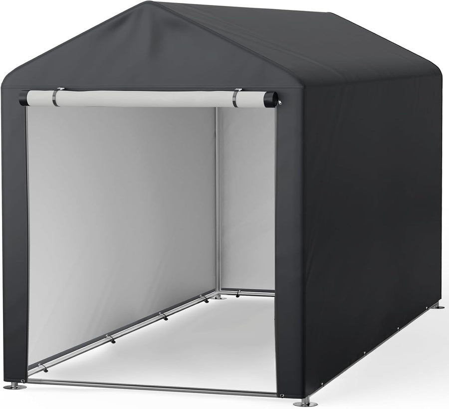 Bike Storage Shed 5x7ft Waterproof Portable Outdoor Garage Motorbike Shelter