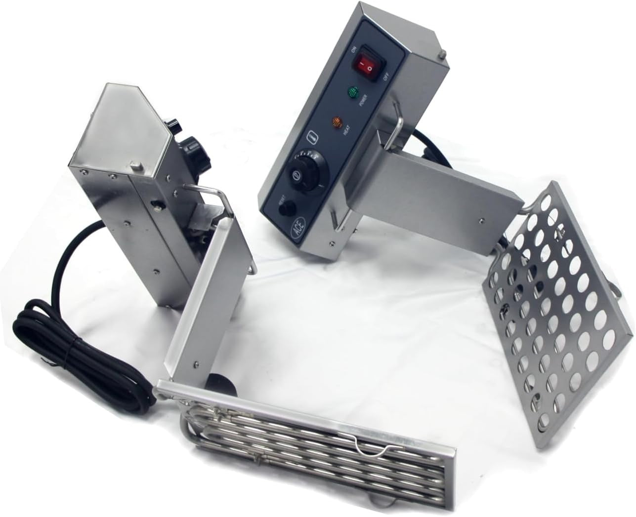 Commercial Dual Tank Deep Fryer 20L Oil Capacity Stainless Steel Kitchen