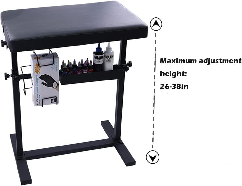 Oversized Tattoo Arm Rest Stand Adjustable Height Soft Pad Studio Workstation