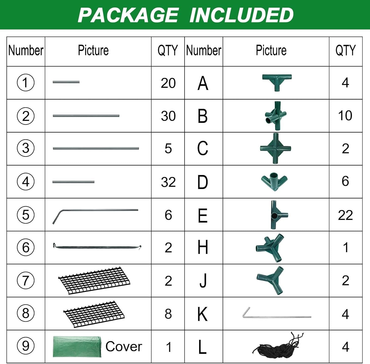 Walk-In Greenhouse Outdoor 6 Shelves PE Cover Steel Frame Garden Plant Tent