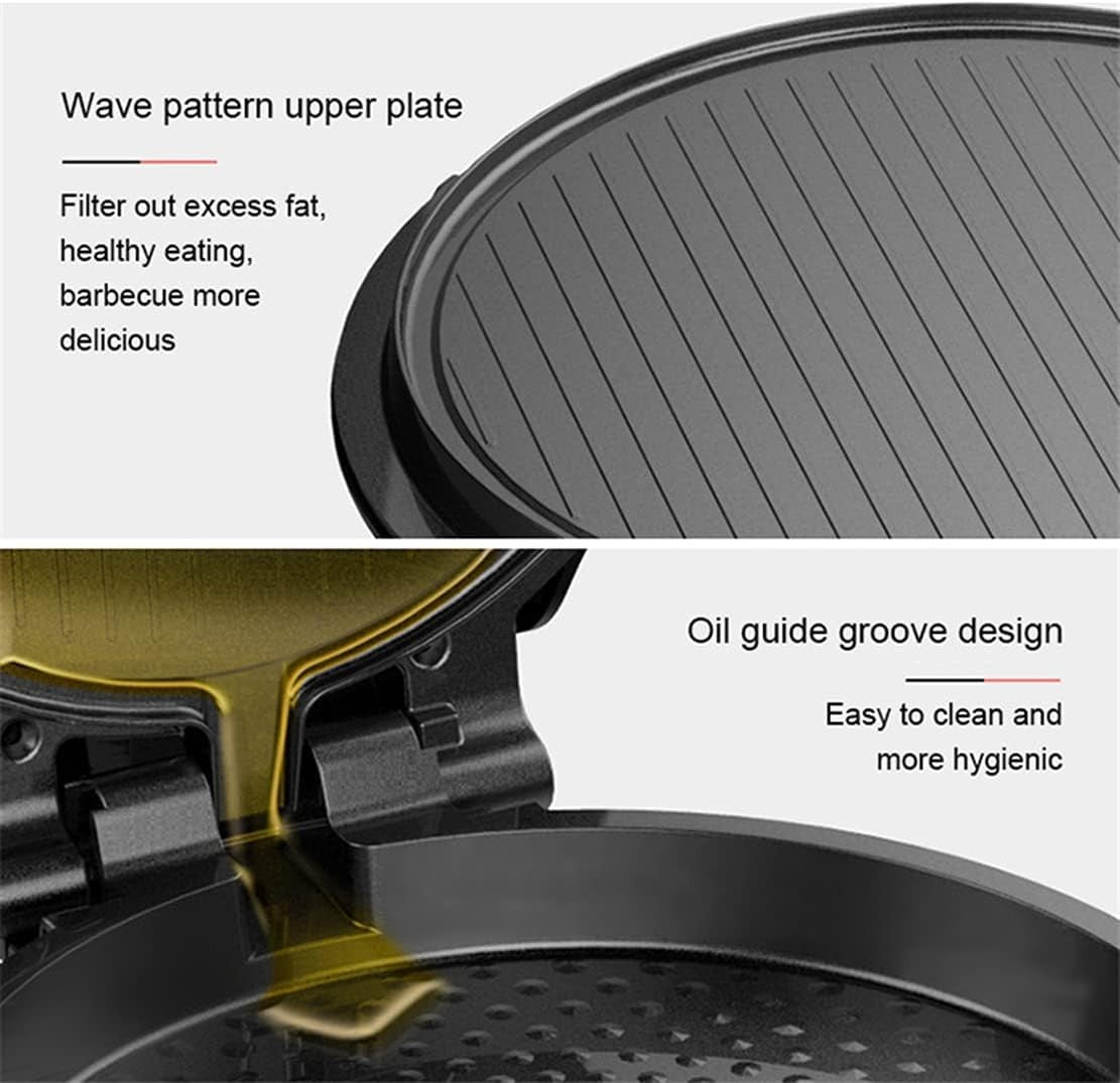 Electric Double-Sided Crepe Maker Pan NonStick Pancake Griddle Fast Even Heating
