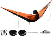 Outdoor Camping Hammock with Stand | Portable 210T Nylon Travel Bed | Waterproof