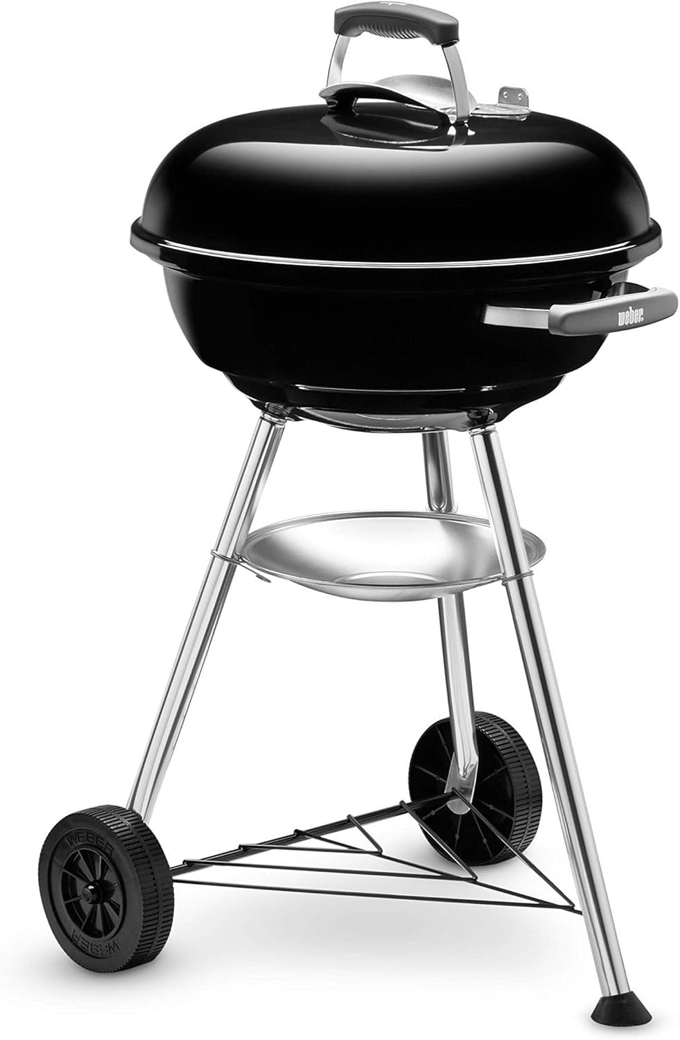 Compact Kettle Charcoal BBQ Grill 47cm | Porcelain-Enamel Bowl | Tripod Stand