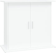 Modern White Aquarium Stand 81x36x73cm with 4 Doors & Hidden Storage