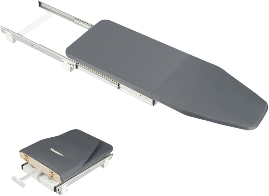 Pull Out Folding Ironing Board 180° Rotatable Space Saving Silent Slide