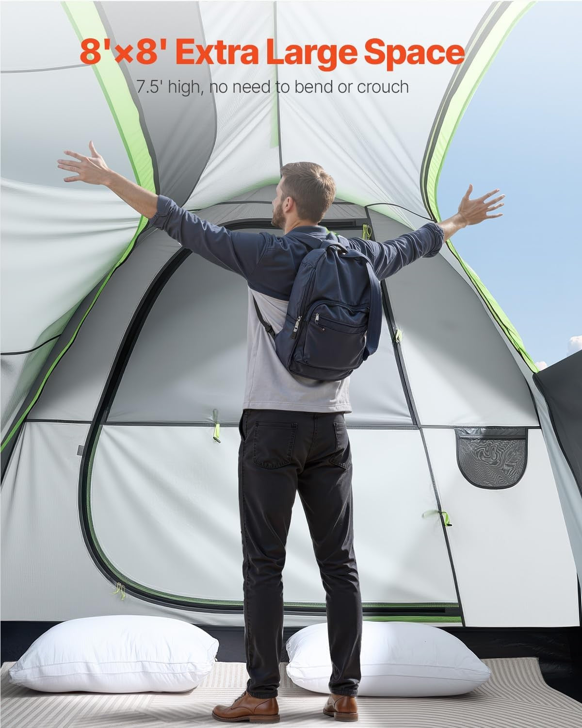 SUV Camping Tent Waterproof 8x8ft Car Tailgate Awning Shelter