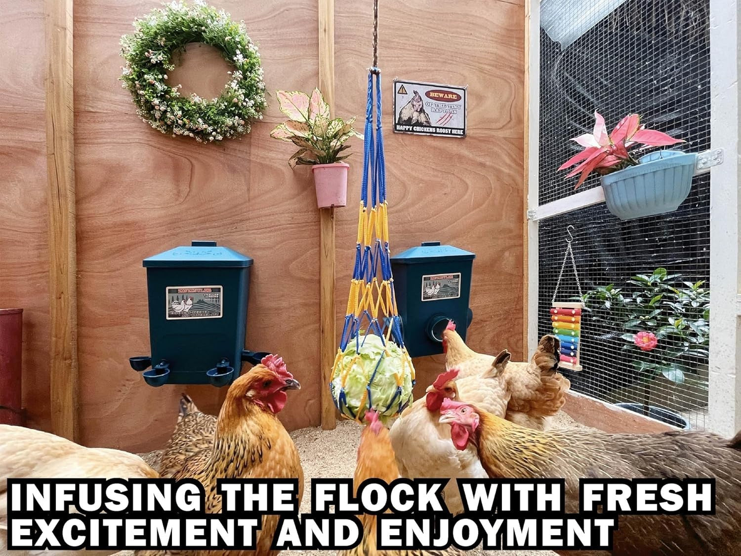 Automatic Chicken Feeder & Waterer Set 16lb 3 Gallon