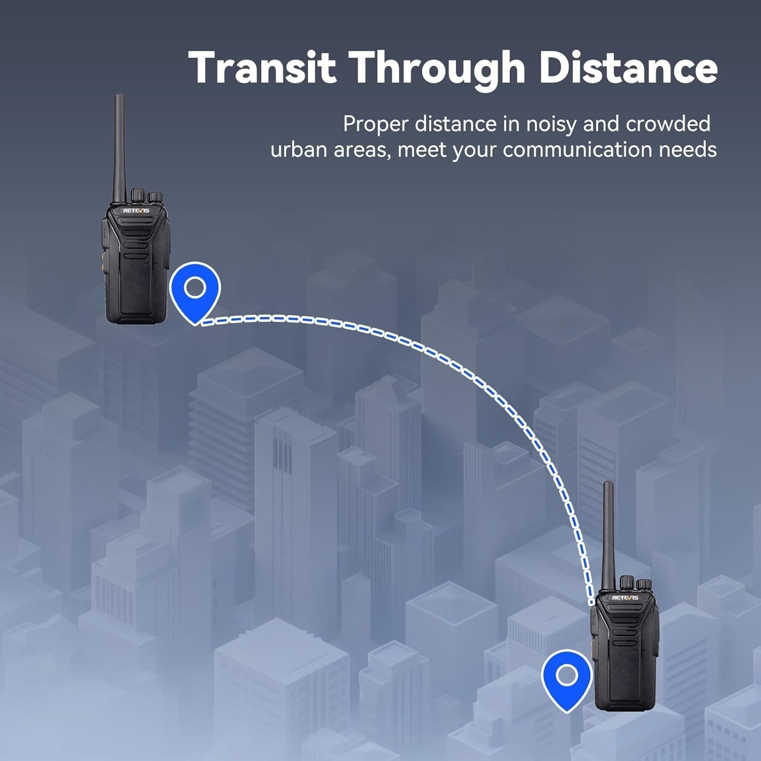 Long Range Walkie Talkies 6 Pack PMR446 Rechargeable 2 Way Radios VOX