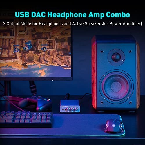 K5 Pro DAC Amp Headphone Amplifier USB Coax Optical 3.5mm RCA Hi-Res