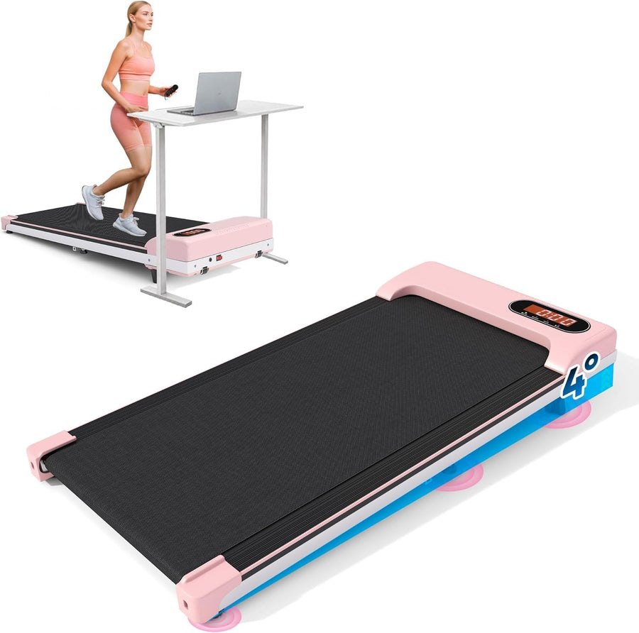 Foldable Under-Desk Treadmill 1-6km/h Portable Home Office Walker