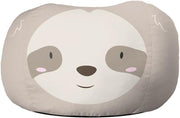 Kids Sloth Bean Bag Chair Toddler Seat Washable Soft Animal Pouffe