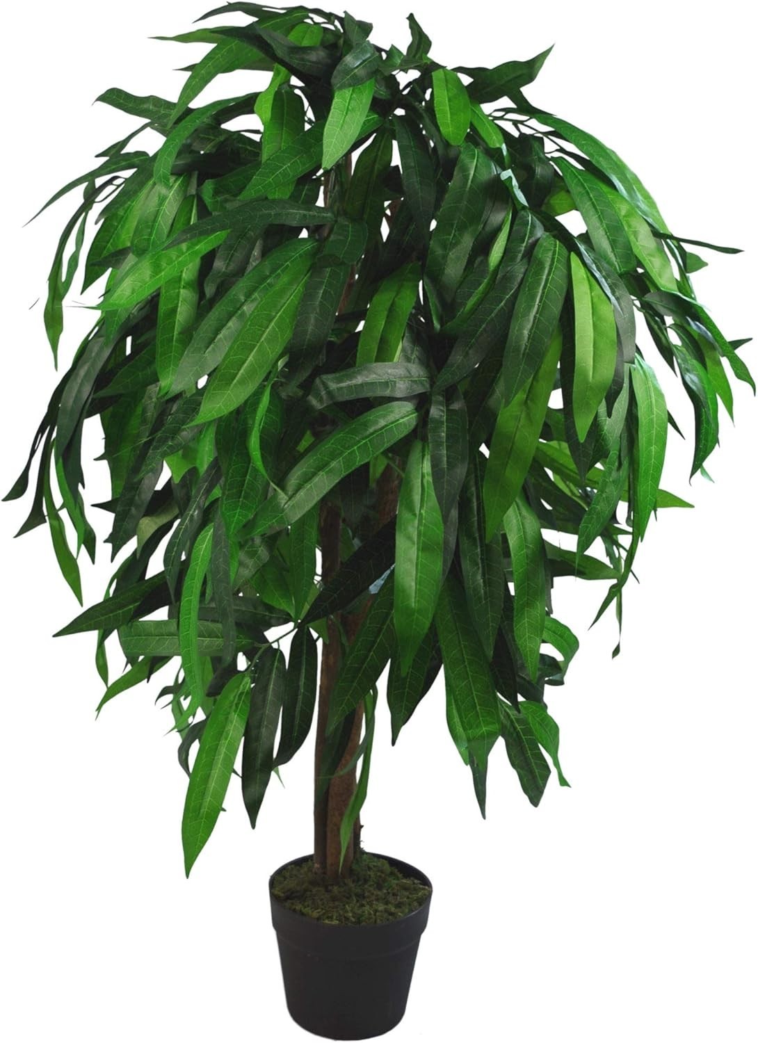 Artificial Mango Tree 100cm Lifelike Indoor Potted Tropical Plant Decoration