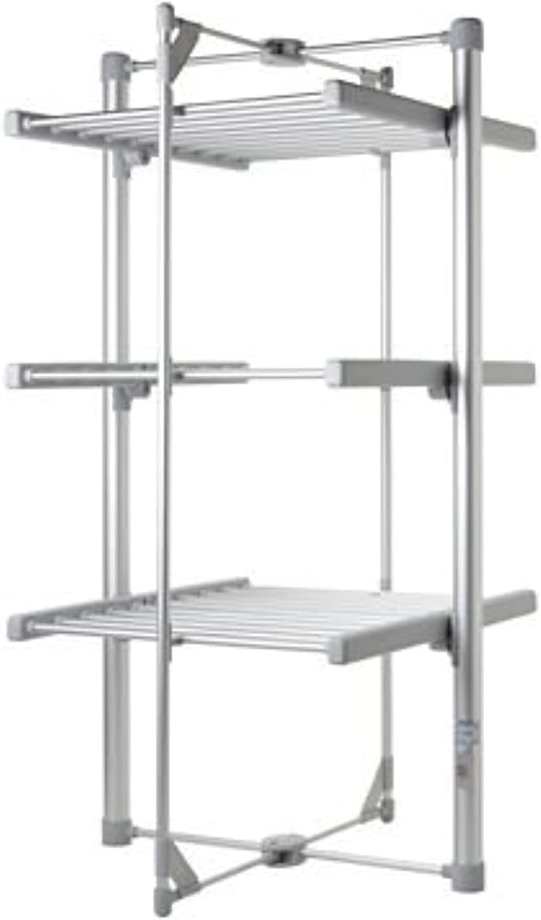 Mini Electric Heated Clothes Airer 3 Tier Folding Indoor Drying Rack